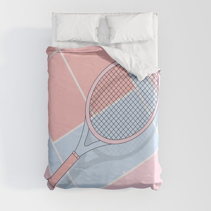 Hold my tennis racket Duvet Cover