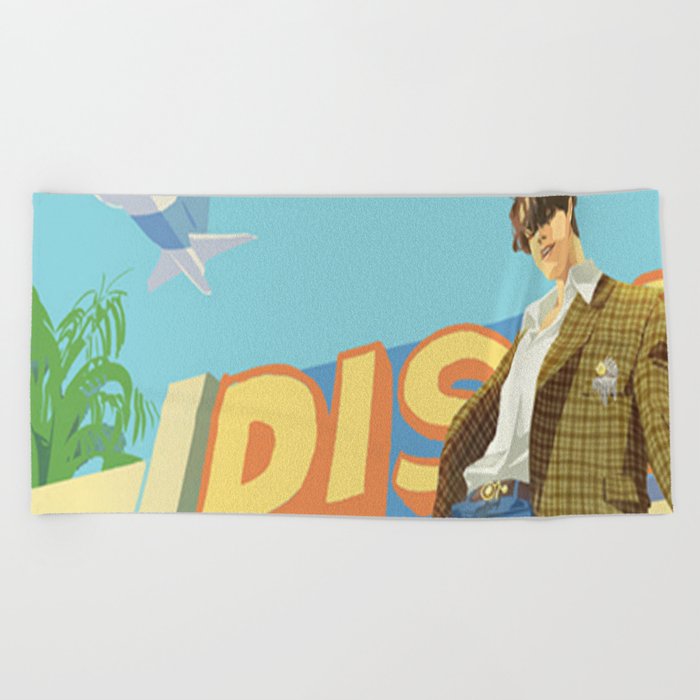 design for kpop lovers Beach Towel