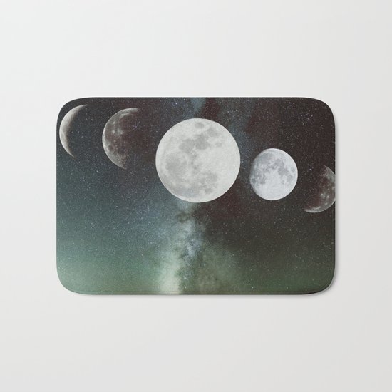 Moon phases Bath Mat