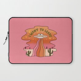 I Want To Leave Laptop Sleeve