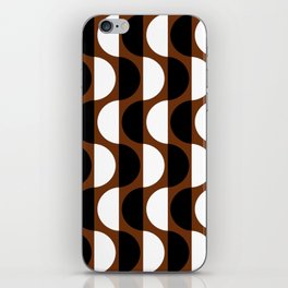 Abstraction_NEW_OCEAN_WAVE_CHOCOLATE_BLACK_WHITE_PATTERN_POP_ART_0311B iPhone Skin