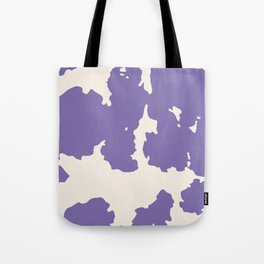 Retro Purple Cowhide Spots Tote Bag