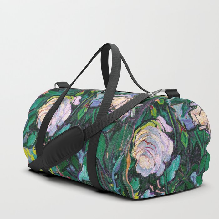 Van Gogh Pink Roses Duffle Bag