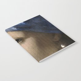 Portrait of a Girl with a Pearl Earring by Johannes Vermeer Notebook