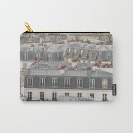 Paris Rooftops Carry-All Pouch | Photo, Pattern, Love, Architecture 