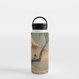 Boy Viewing Mount Fuji, 1898 by Katsushika Hokusai Water Bottle