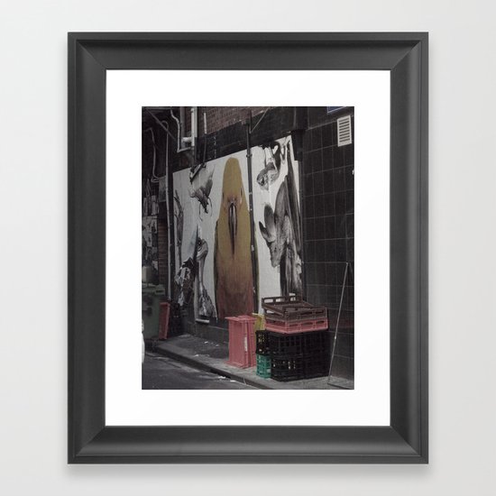 the bat, the canary, the frog and the elephant beatle Framed Art Print