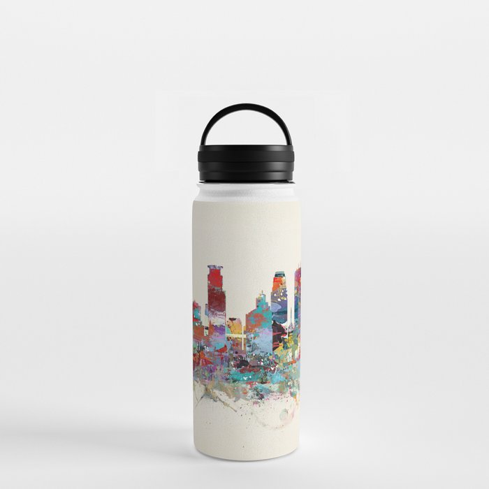 Minneapolis Minnesota skyline Water Bottle