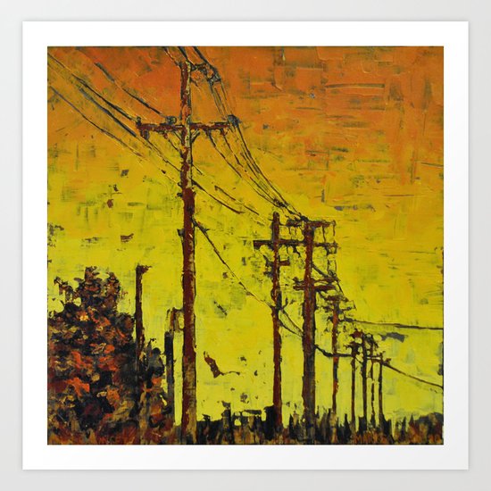 Maple Sunset Art Print