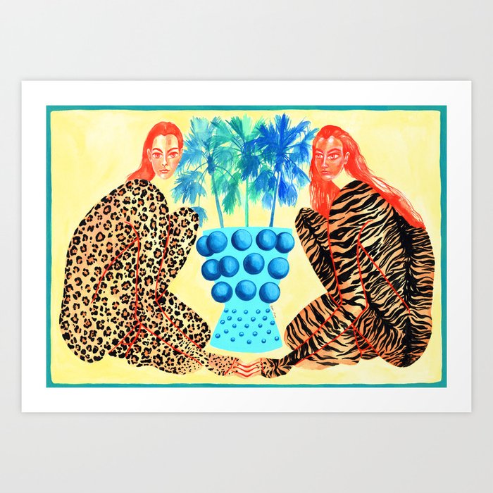 Wild Things and Palm Trees Art Print