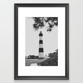 Bodie Island Lighthouse x Outer Banks Framed Art Print