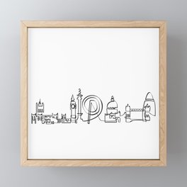 London Skyline Framed Mini Art Print