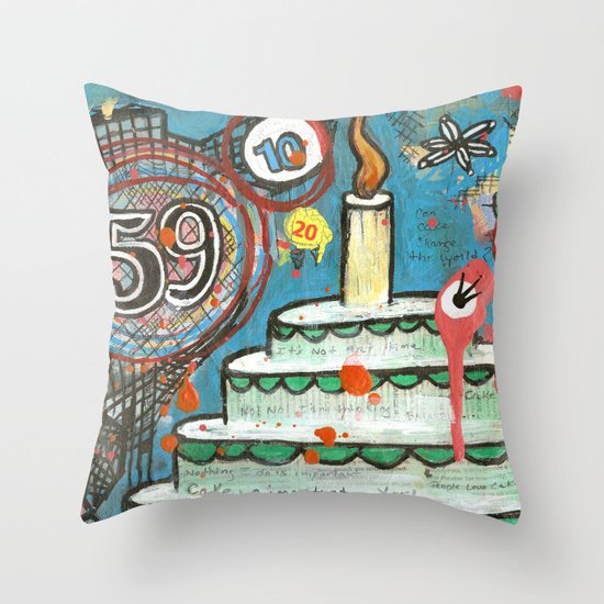 I Love Cake! Throw Pillow