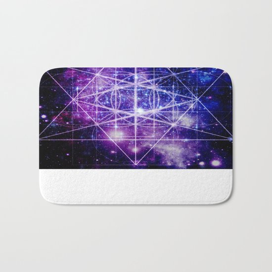 Flower of Life : Sacred Geometry Bath Mat