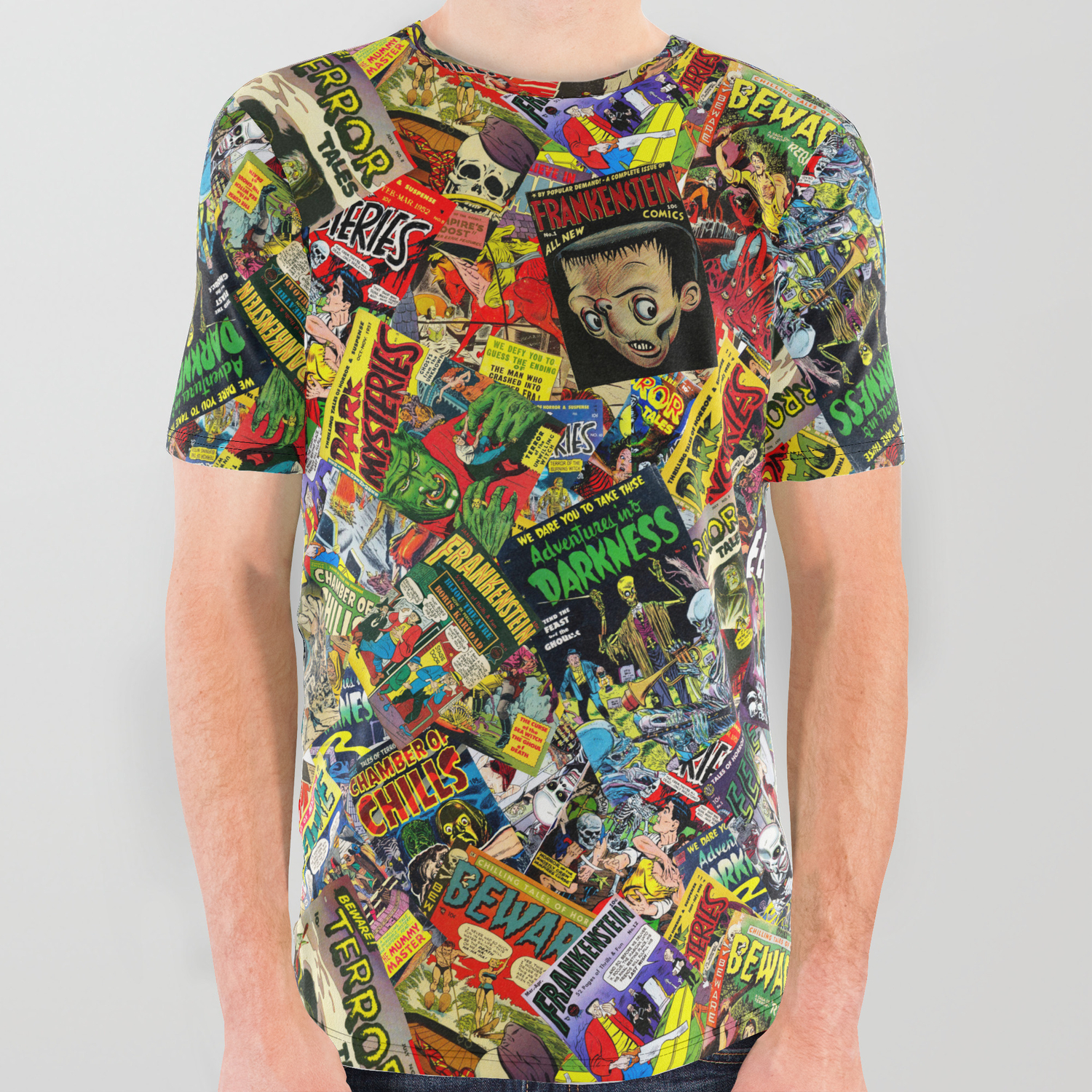 comic book graphic tees