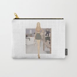 Stylized Signature Shopping Fashion Illustration A Carry-All Pouch