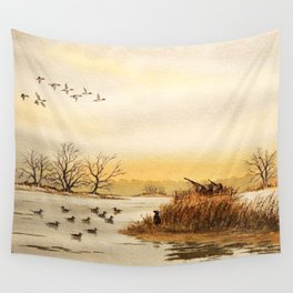Hunting Pintail Ducks Wall Tapestry