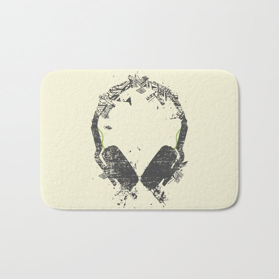 Art Headphones V2 Bath Mat