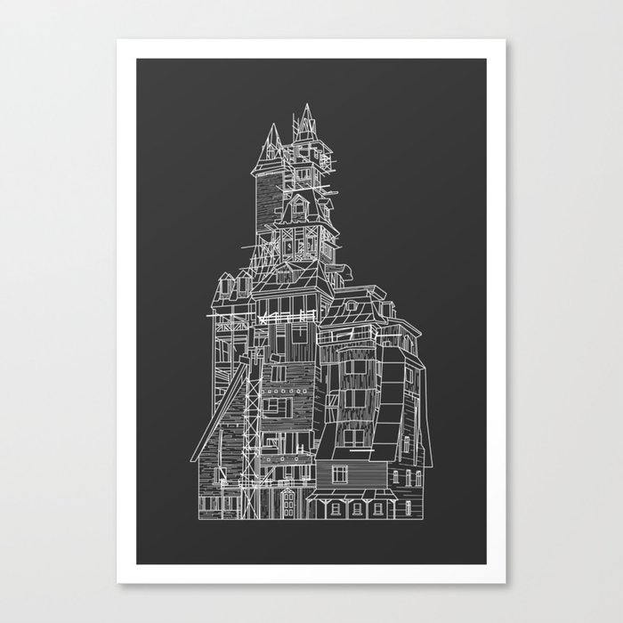 Crooked House Canvas Print