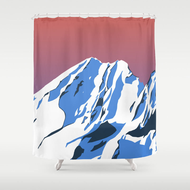 The Brooks Range Shower Curtain By Abombomb Society6