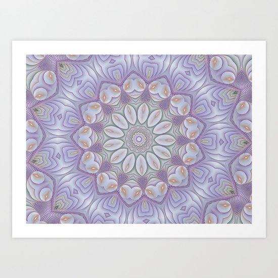 Mandala floral Art Print