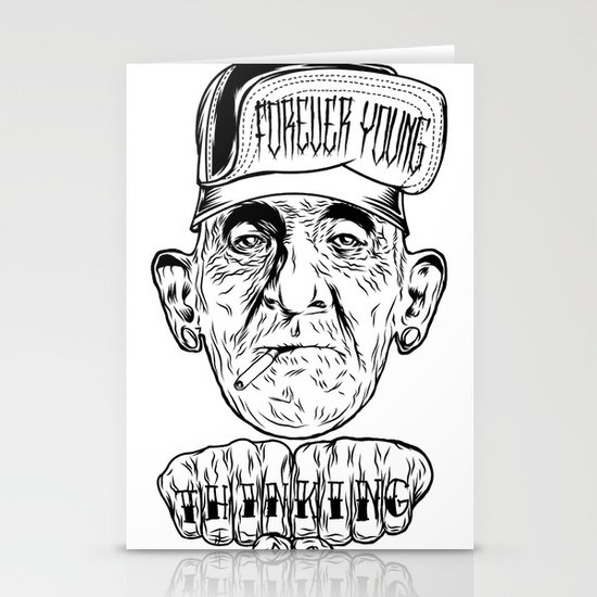 forever young Stationery Cards