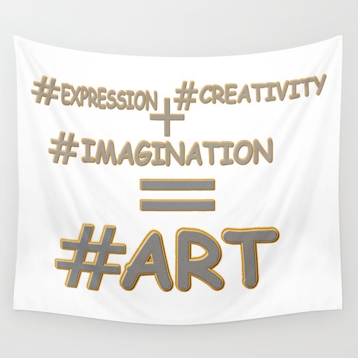 "ART EQUATION" Cute Expression Design. Buy Now Wall Tapestry