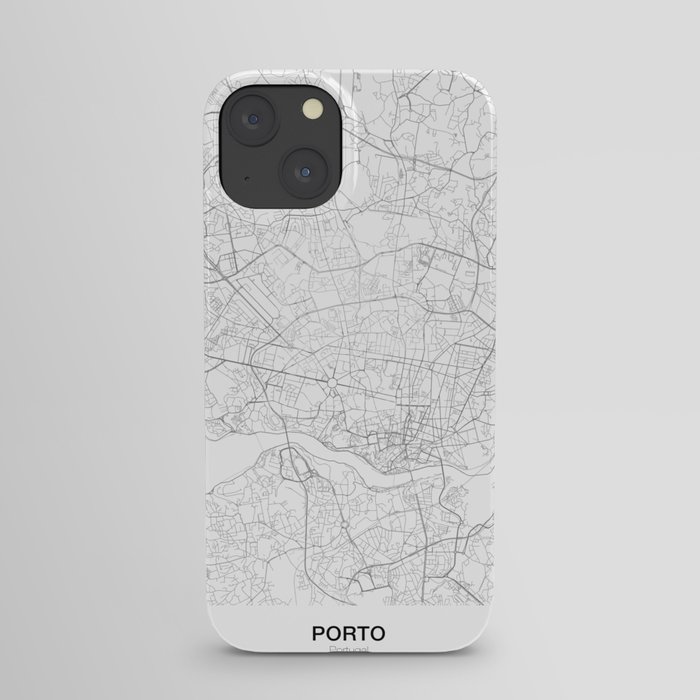 Porto, Portugal Minimalist Map iPhone Case