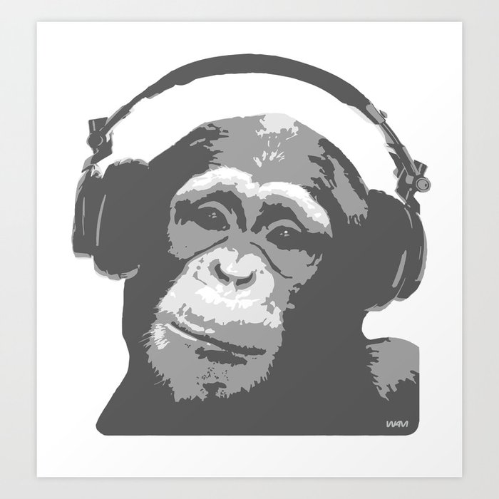 DJ MONKEY Art Print