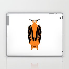 Funny halloween bat animal cartoon hanging upside down Laptop Skin