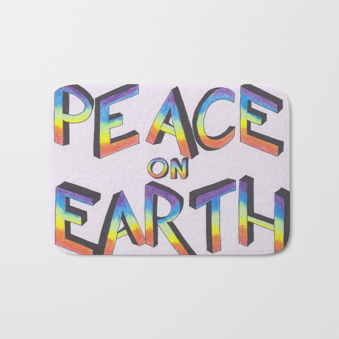 Let there be peace Bath Mat