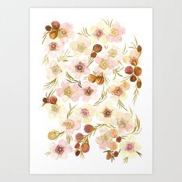 Waxy Flowers Art Print