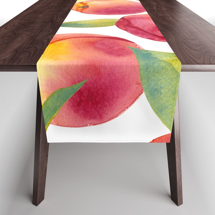 peache fruit pattern Table Runner