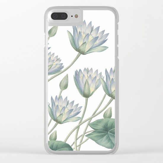 Water Lily Clear iPhone Case