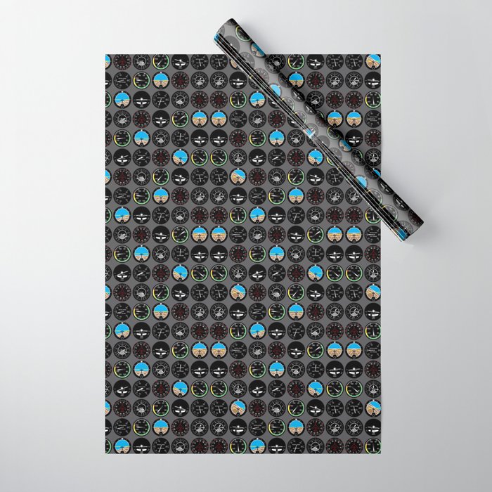 Flight Instruments Wrapping Paper