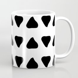 "Chalk triangles (black on white)" Coffee Mug