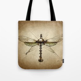 Steampunk mechanical Dragonfly no.1 Tote Bag