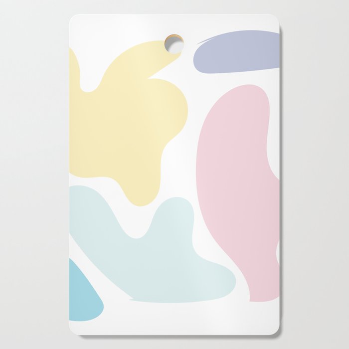 22  Abstract Shapes Pastel Background 220729 Valourine Design Cutting Board