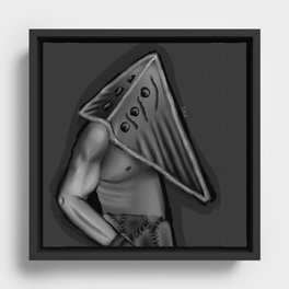 Pyramid head Framed Canvas