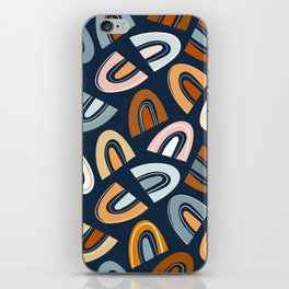 Abstract pattern with colorful shapes iPhone Skin
