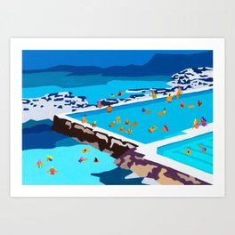 Iceberg pools Art Print