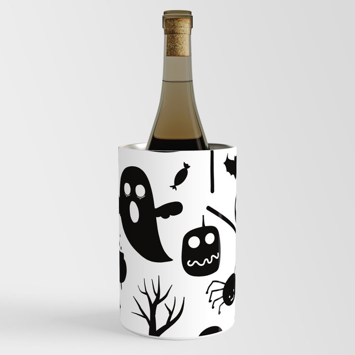 Halloween Pattern Background Wine Chiller