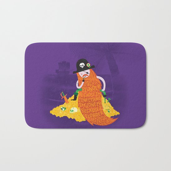 Piratical cycle Bath Mat