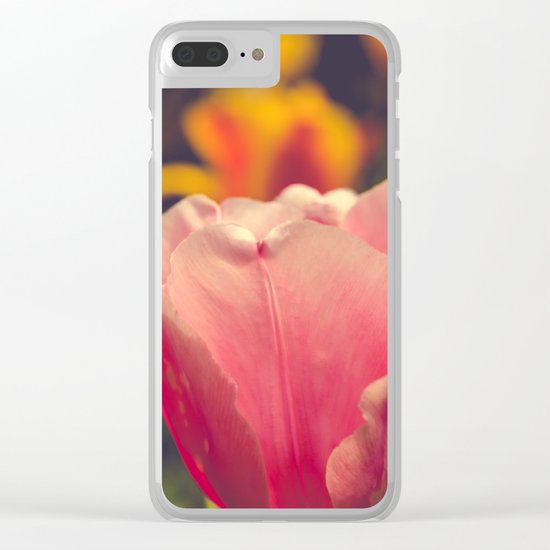 Pretty Pink Flower Clear iPhone Case