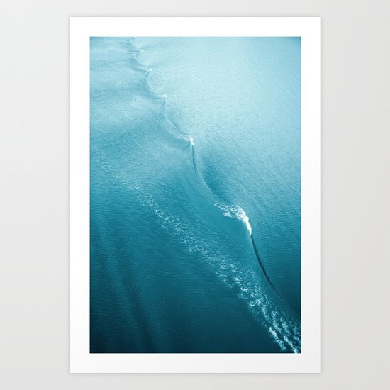 Ripple in Time (aqua) Art Print