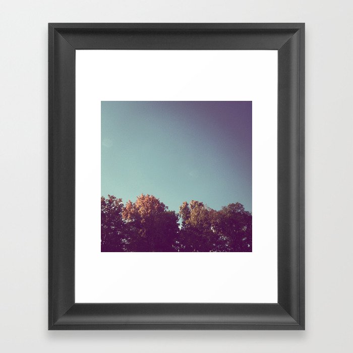 Treetops Framed Art Print