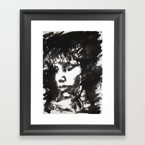 Retrato/Face Framed Art Print