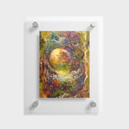 Moon Waves Floating Acrylic Print