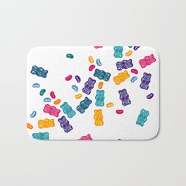 Sweet Jelly Beans & Gummy Bears Badematte | Graphicdesign, Jelly, Illustration, Gummy, Candy, Cartoon, Bears, Cute, Gummies, Bear 