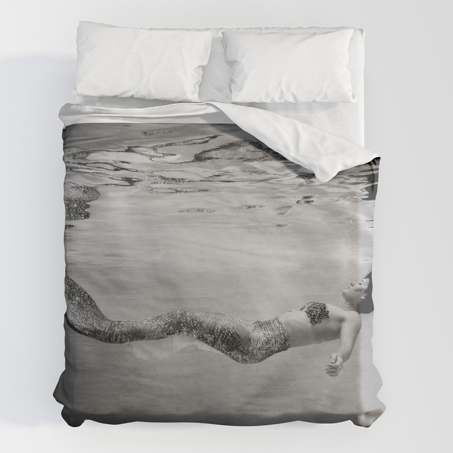 Mermaid Among Us Float Duvet Cover By, What Us A Duvet Cover